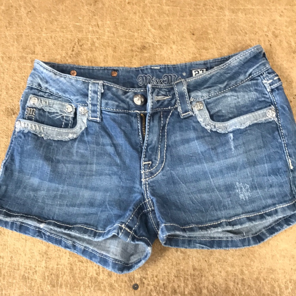 Jeweled MissMe jean shorts